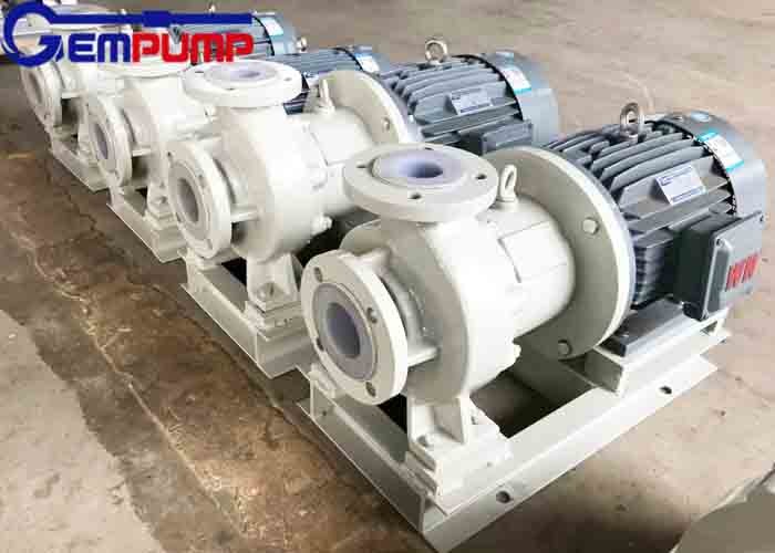 Chemical Industry FEP Lined Magnetic Centrifugal Pump AC220V No Leakage