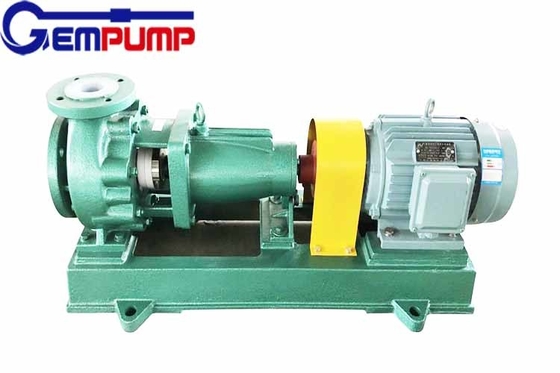 IHF80-65-125F Pompa Sentrifugal Satu Tahap Hisap Tunggal Liner Paduan Fluoroplastik Horisontal